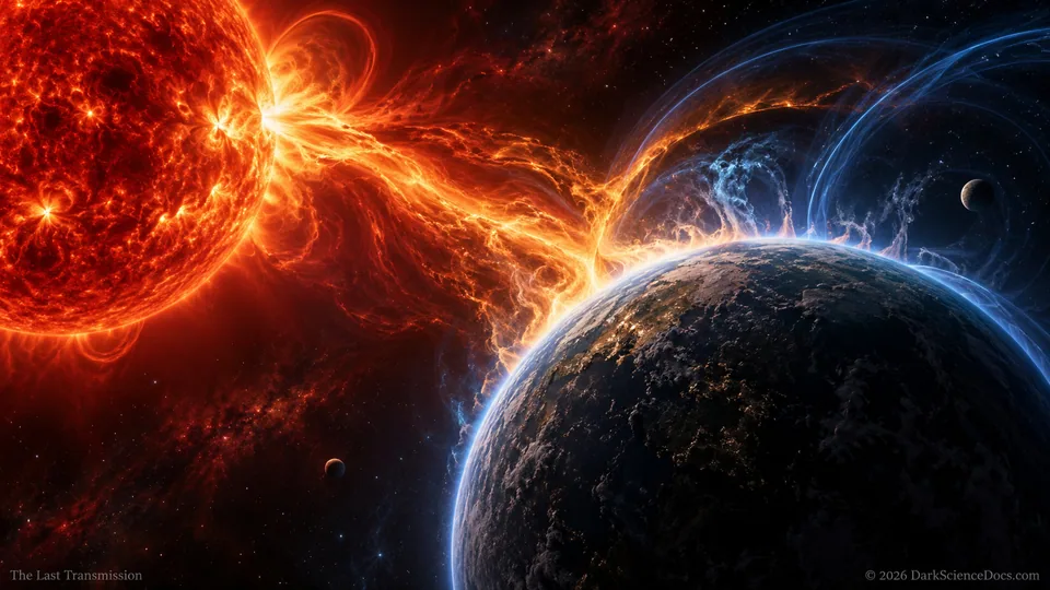 Conceptual science artwork: Powerful stellar eruptions may contribute to atmospheric erosion on some close-orbiting planets.