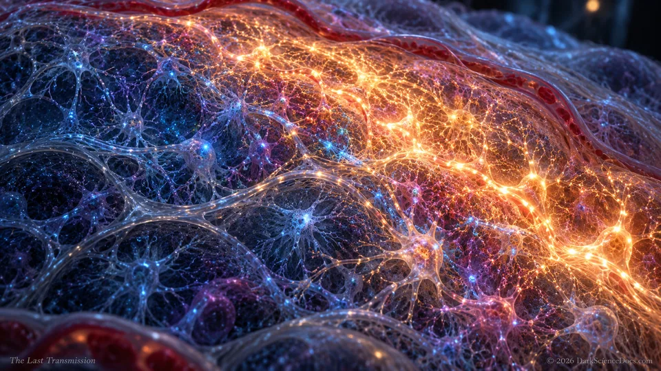 Conceptual science artwork: Calcium imaging revealed coordinated bursts of activity traveling across human-derived cortical grafts.