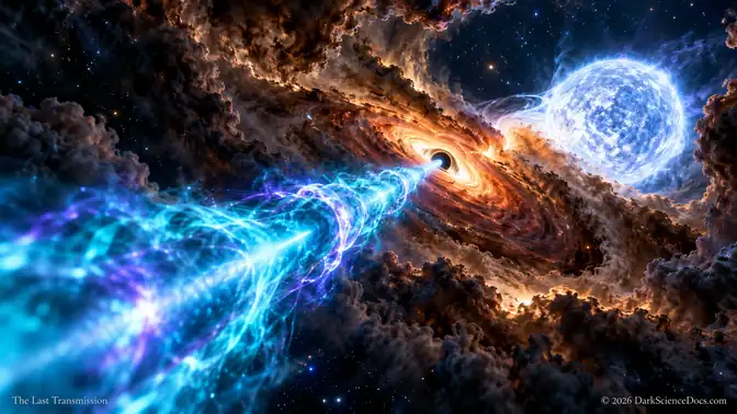 A Proposed Microblazar Behind Dust — conceptual illustration