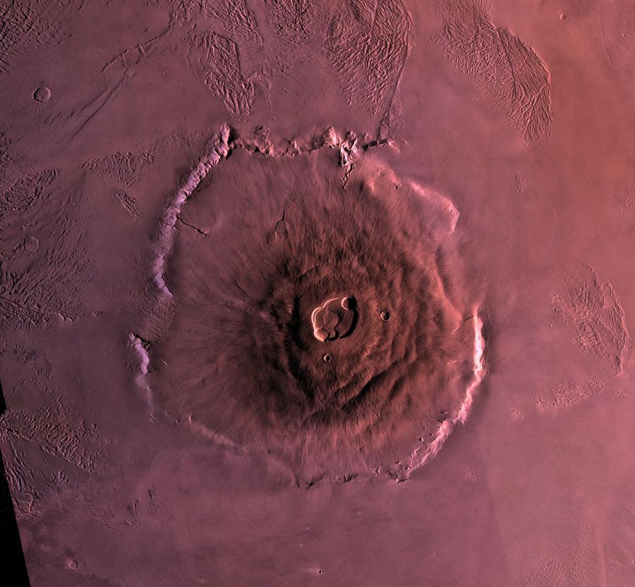 Viking Orbiter mosaic of Olympus Mons, NASA/JPL-Caltech/USGS