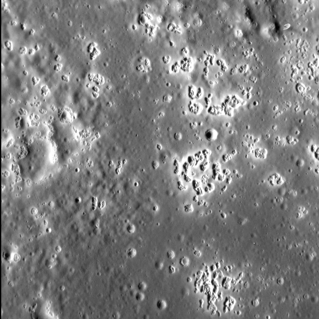 Targeted MESSENGER image of bright hollows in the Zeami impact basin
